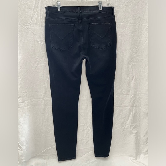Hudson Jeans Womens Size 32 Nico Super Skinny Mid Rise Dark Wash Stretch Logo - Picture 2 of 10